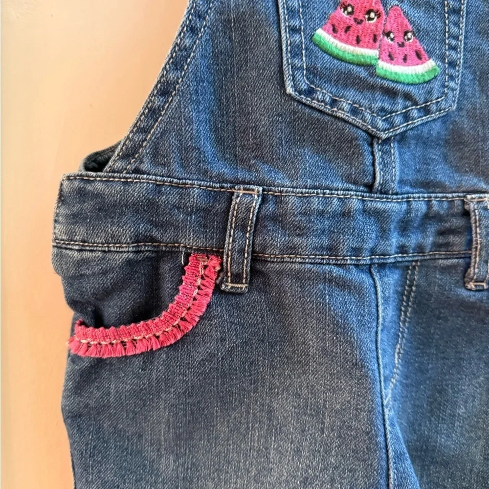 Children’s Place Denim Watermelon Shortalls